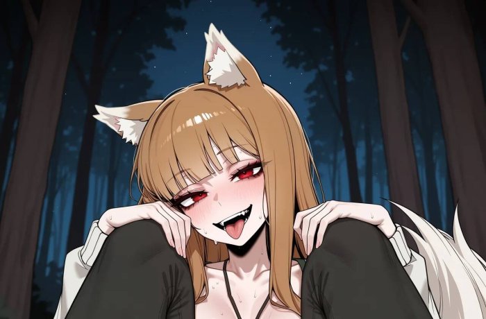 Holo's Wild Wolf Girl Anal Ecstasy in Spice And Wolf with Kraft Lawrence's Urethra Tease and Tail Play