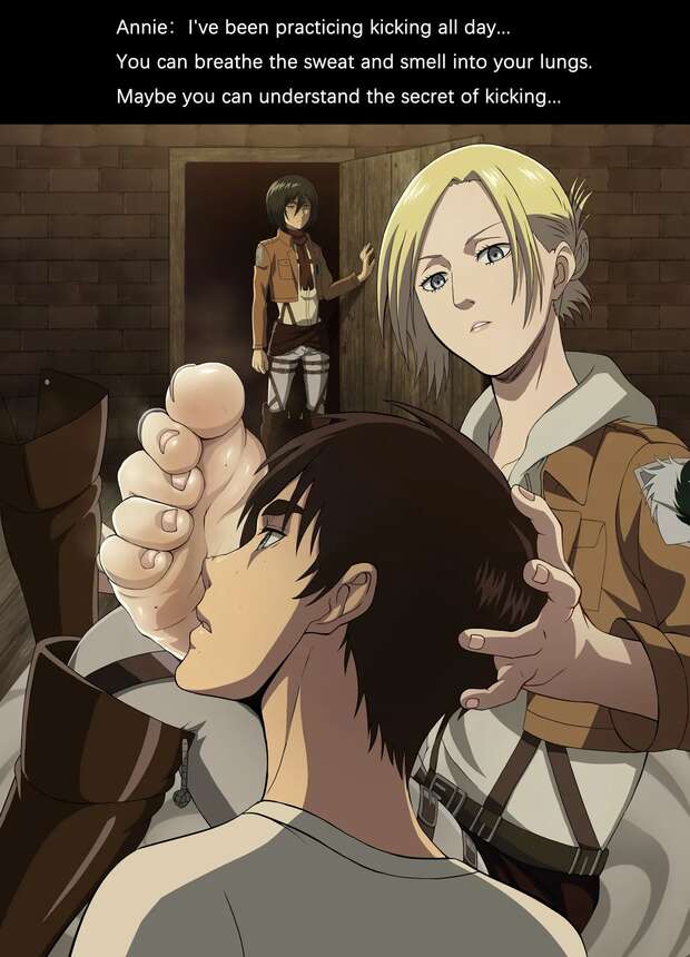 Eren Jaeger's Forbidden Frottage Frenzy: Shotacon Orgies & Sole Male Dominance in Attack on Titan Hentai - pic 1