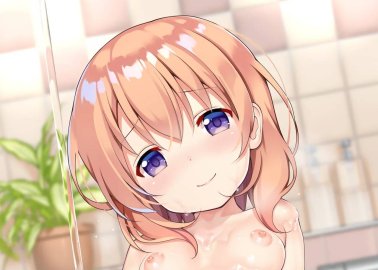 Kokoa Hoto's Steamy Yuri Orgy in Gochuumon Wa Usagi Desu Ka: Big Breasts Tribadism with Chino and Rize