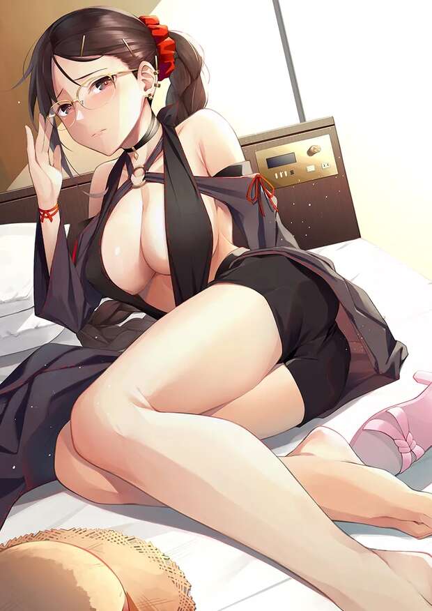 Osakabehime's Raunchy Fate Grand Order Solo: Pantyhose Paizuri and Glasses-Fogging Climaxes - pic 5