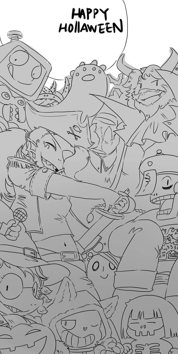 Midori Saiba's Wild Kemonomimi Threesome in Blue Archive: Twintail Twins and Sensei Ravish with Tails and Halos - pic 5