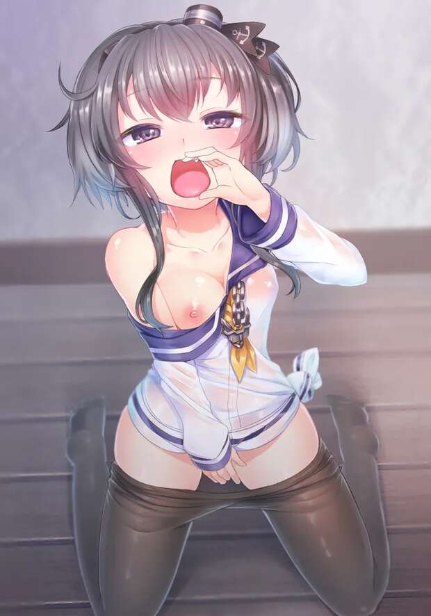 Tokitsukaze's Lactation-Fueled Orgy with Teitoku and Yukikaze in Kantai Collection's Most Forbidden Bondage Scenes - pic 3
