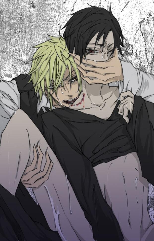 Shizuo Heiwajima's Brutal Yaoi Rapes and Bondage Orgasms in Durarara with Izaya and Tom - pic 2