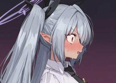 Iori Shiromi's Swimsuit Temptation: Blue Archive's Halo-Adorned Vixen Unleashes Tail Play and Glove Teases on Sensei