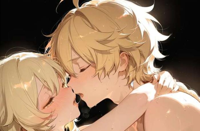 Aether's Yaoi Anal Adventures in Genshin Impact: Nakadashi Climaxes with Venti and Raiden Shogun