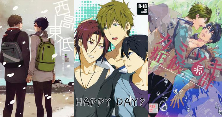 Makoto Tachibana's Anal Desires Unleashed in Free! Yaoi Swim Session with Haruka Nanase