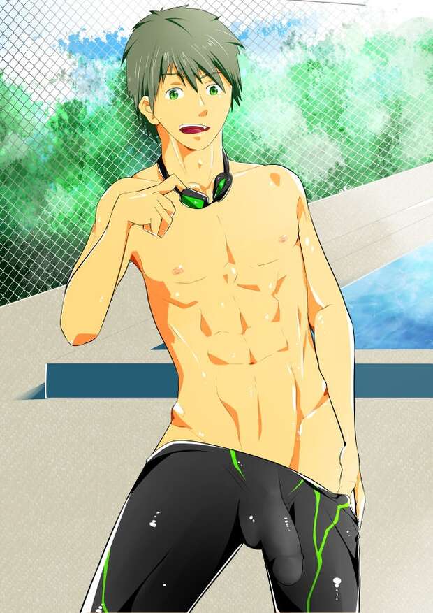 Makoto Tachibana's Anal Desires Unleashed in Free! Yaoi Swim Session with Haruka Nanase - pic 2