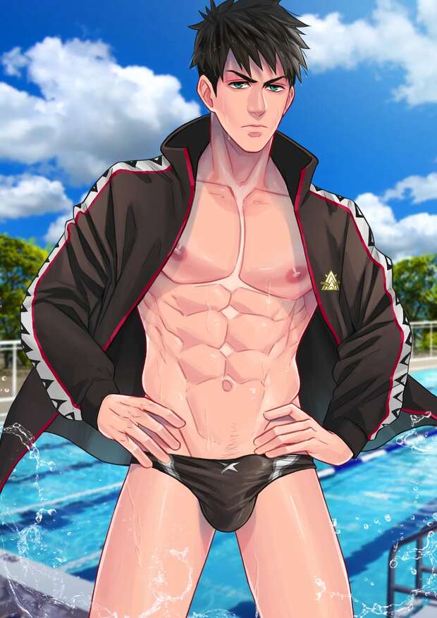Makoto Tachibana's Anal Desires Unleashed in Free! Yaoi Swim Session with Haruka Nanase - pic 5