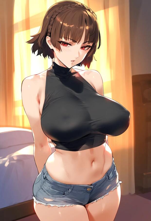 Makoto Niijima Blackmailed into Prostitution and Nakadashi Orgy in Persona 5 with Anne Takamaki and Hifumi Togo - pic 3