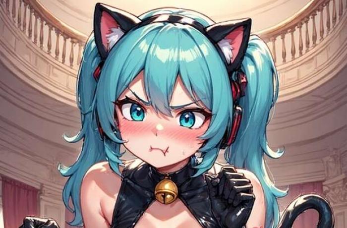 Miku Hatsune's Vocaloid & Touhou Domination: Twintailed Diva Unleashes Femdom Orgies with Rin Kagamine in Business Suits