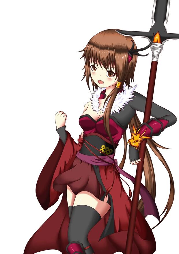 Katsushika Hokusai's Swimsuit Orgy in Fate Grand Order: Big Breasts Bouncing with Double Penetration and Nakadashi from Gudao and Scathach - pic 5