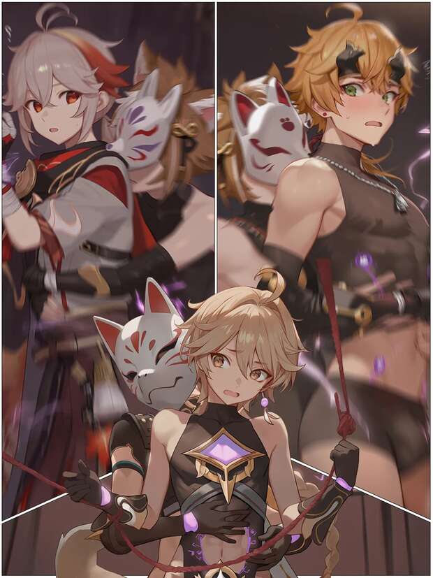 Focalors | Lady Furina's Erotic Dominion in Genshin Impact: Blowjobs, BBM, and Sole Male Encounters with Charlotte & Clorinde - pic 5