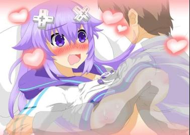 Neptune's Yuri Orgy: Small Breasts & Lactation Fuel Futanari Frenzy in Hyperdimension Neptunia