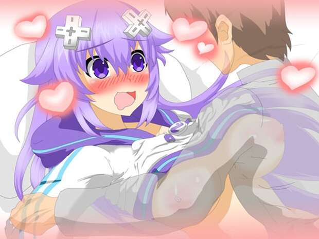 Neptune's Yuri Orgy: Small Breasts & Lactation Fuel Futanari Frenzy in Hyperdimension Neptunia - pic 3