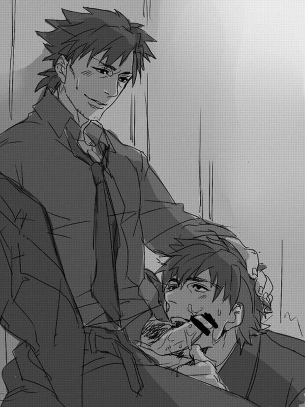 Kirei Kotomine Unleashes Forbidden Yaoi Desires in Fate/Zero with Anal Tentacles and Lancer's Blowjob Frenzy - pic 5