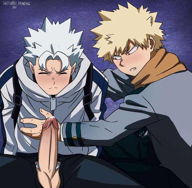 Eijirou Kirishima's Manly Yaoi Orgy Unleashed in My Hero Academia with Katsuki Bakugou and Denki Kaminari - pic 2