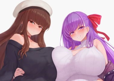 Hakuno Kishinami's Wild Ahegao Orgy in Fate/Extra with BB, Tamamo, and Red Saber's Big Breasts and Tails