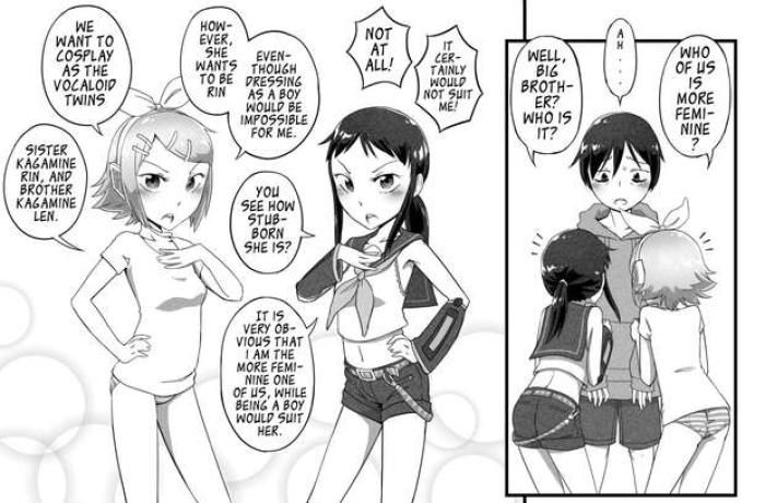 Rin Kagamine's Schoolgirl Defloration & Futanari Fantasies Unleashed in Vocaloid Orgy with Miku Hatsune