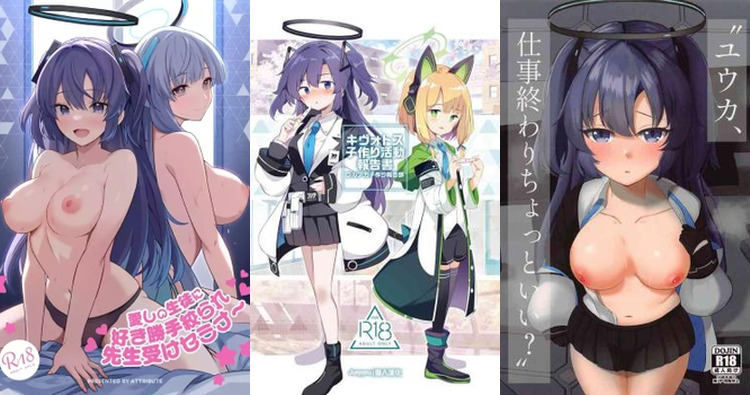 Yuuka Hayase's Forbidden Blue Archive Fantasies Unleashed: Big Breasts, Twintails, and Sole Male Ecstasy!