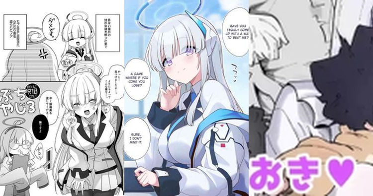 Noa Ushio's Forbidden Academy Adventures: Futanari Fever & Threesome Temptations in Blue Archive