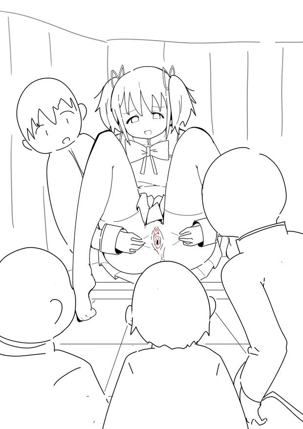 Madoka Kaname's Futanari Awakening in Puella Magi Madoka Magica: Yuri Bondage with Homura and Mami's Big Breasts - pic 1