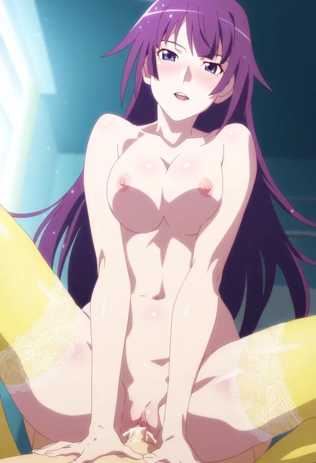Hitagi Senjougahara's Seductive Femdom Orgy in Bakemonogatari: Bondage, Big Breasts, and Sleeping Lolicon with Araragi, Hanekawa, and Shinobu - pic 5