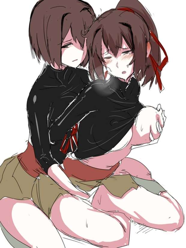 Yoshika Miyafuji's Stockings-Stripping Orgy with Lynette Bishop and Francesca Lucchini in Strike Witches Hentai Extravaganza - pic 5