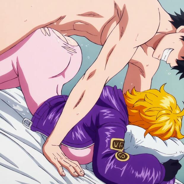 Monkey D. Luffy's Epic Orgy in One Piece with Big Breasts Boa Hancock and Giantess Mermaid Shirahoshi - pic 5