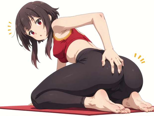 Megumin's Explosive Orgasms: Konosuba's Crimson Mage Unleashed in FFM Threesomes & Paizuri Madness - pic 2