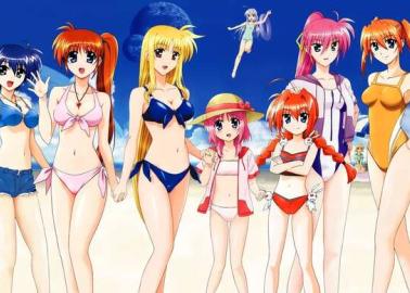 Tsukasa Hiiragi's Forbidden Yuri Orgy in Lucky Star with Kagami and Akira Kogami: Fingering, Bondage, and Glasses