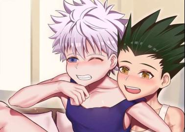 Gon Freecss Surrenders to Yaoi Anal Pleasure with Killua Zoldyck in Hunter X Hunter Hentai Extravaganza