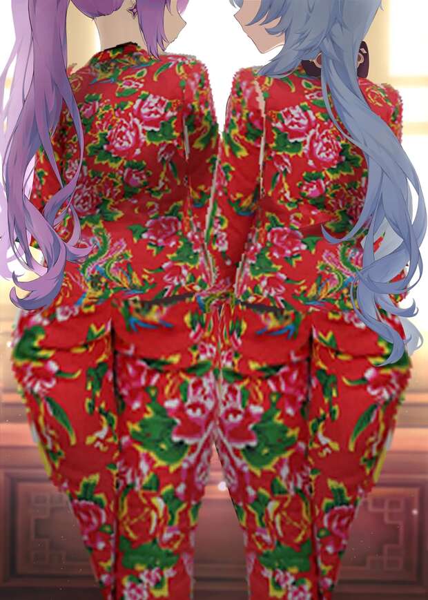 Keqing's Electrifying Double Penetration Orgy in Genshin Impact: Big Breasts, Nakadashi, and Horned Twintails Galore! - pic 2