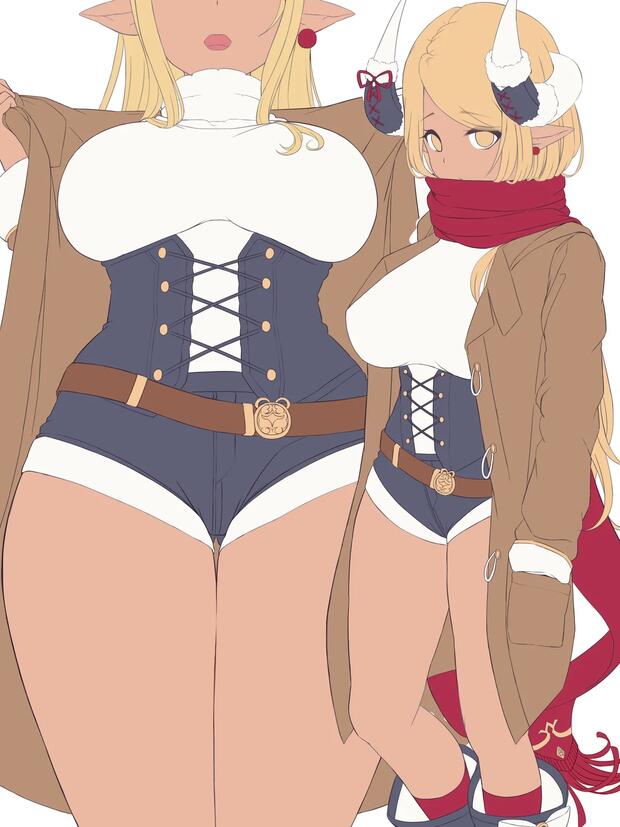 Sirius vs Emilia: Azur Lane's Busty Kemonomimi Maid Seduction Outshines Re:Zero's Innocent Big Breasts Temptress in Hentai Ecstasy - pic 3