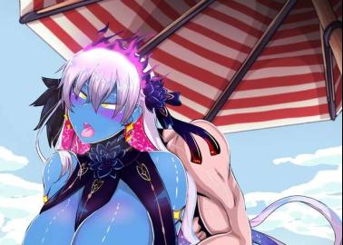 Mika Misono's Heavenly Curves vs Kama's Sinful Seduction: Blue Archive & Fate Grand Order Hentai Showdown