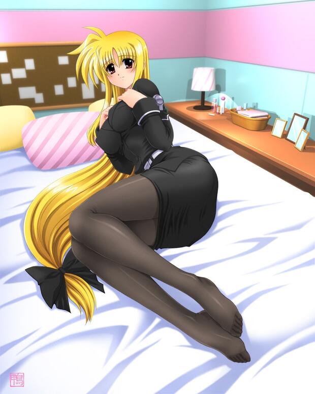 Subaru Nakajima's Futanari Fury in Mahou Shoujo Lyrical Nanoha vs Kobato Hasegawa's Sweaty Yuri Seduction in Boku Wa Tomodachi Ga Sukunai - pic 5