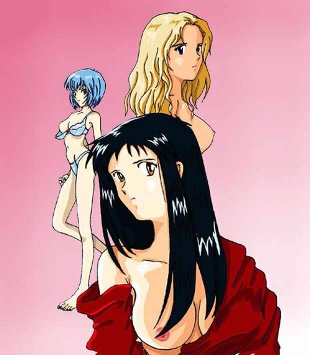 Maya Ibuki's Neon Genesis Evangelion Lust vs Haru Yuuki's Idolmaster Desires: A Sensual Hentai Showdown - pic 1