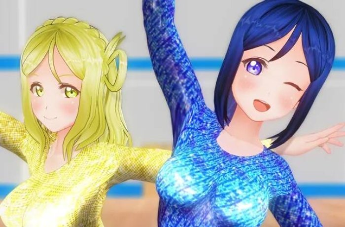 Miyako Tsukiyuki vs Riko Sakurauchi: Explosive Anal Ecstasy in Blue Archive and Love Live Sunshine Hentai Showdown with Nakadashi Twintails