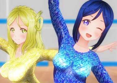Miyako Tsukiyuki vs Riko Sakurauchi: Explosive Anal Ecstasy in Blue Archive and Love Live Sunshine Hentai Showdown with Nakadashi Twintails