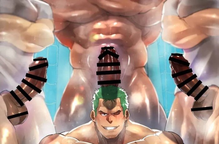 Nekomata Okayu from Hololive vs Roronoa Zoro from One Piece: Catgirl Tail Teasing and Big Breasts Ecstasy in Sensual Hentai Crossovers