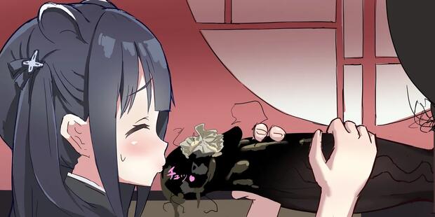 Yuugi Hoshiguma's Massive Big Breasts Dominate Touhou Project Hentai While Shun Sunohara's Twintail Lolicon Harem Steals Blue Archive Erotica - pic 1