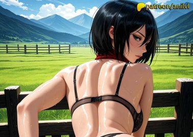 Mikasa Ackerman's Defloration Desires in Attack on Titan Clash with Komachi Onozuka's Bondage Pregnancies in Touhou Project Hentai Ecstasy