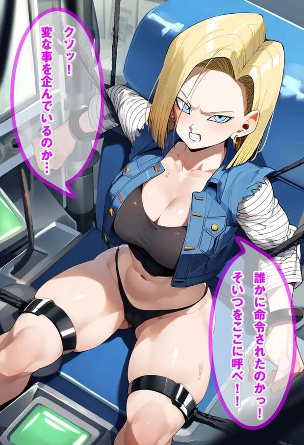 Helena Blavatsky's Mystical Seduction vs Android 18's Robotic Dominance: Fate Grand Order & Dragon Ball Z Hentai Clash - pic 4