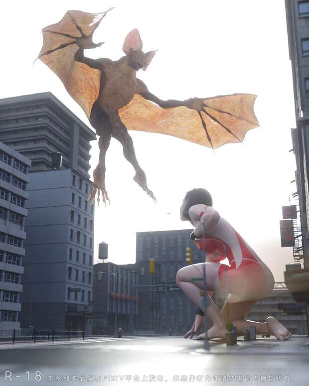 Ultrawoman Hentai Exposed: Giantess MILF Rape in Ultraman Parody XXX - pic 2