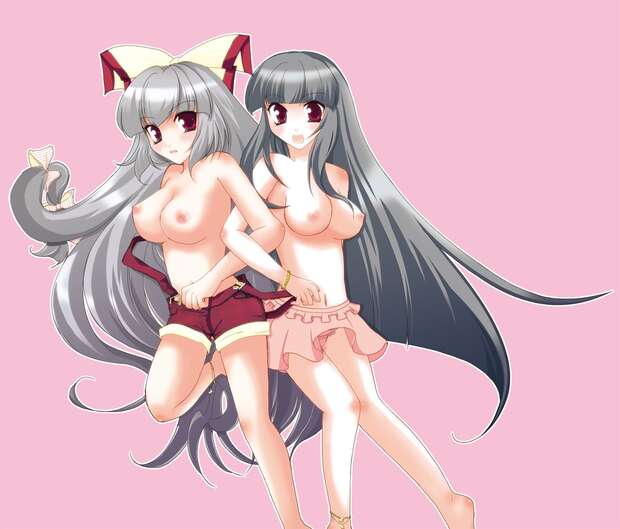 Fujiwara No Mokou Hentai: Touhou's Immortal Beauty in Fiery XXX Passions - pic 1