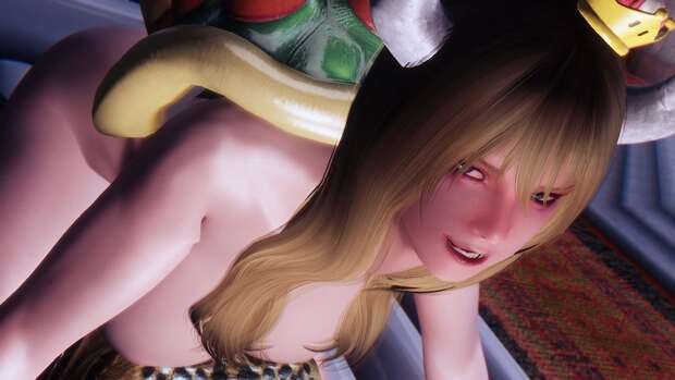 Super Crown Bowser Hentai: Gender Bender Yuri Erotica in Super Mario Bros pic 3