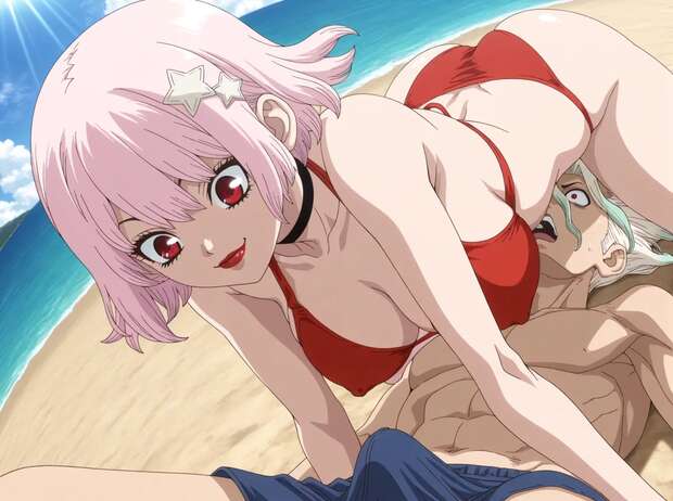 Senku Ishigami Hentai: Dr. Stone XXX Parody, Bondage & Anal Ecstasy - pic 2