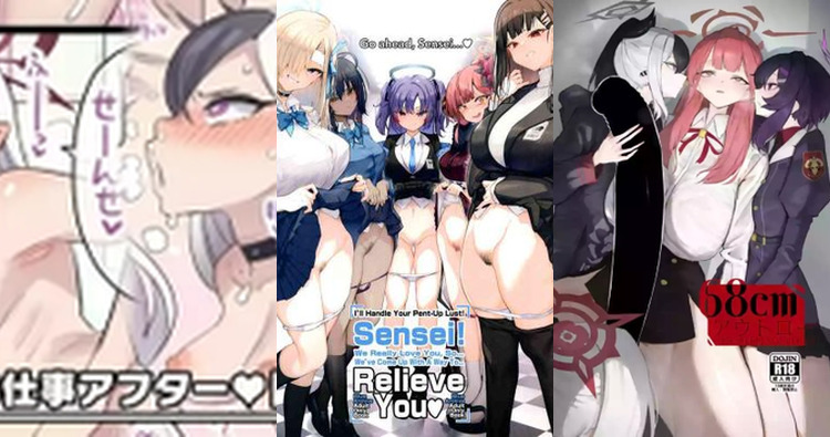 Aru Rikuhachima Hentai Exposed: Blue Archive's Erotic Halo Harem Secrets