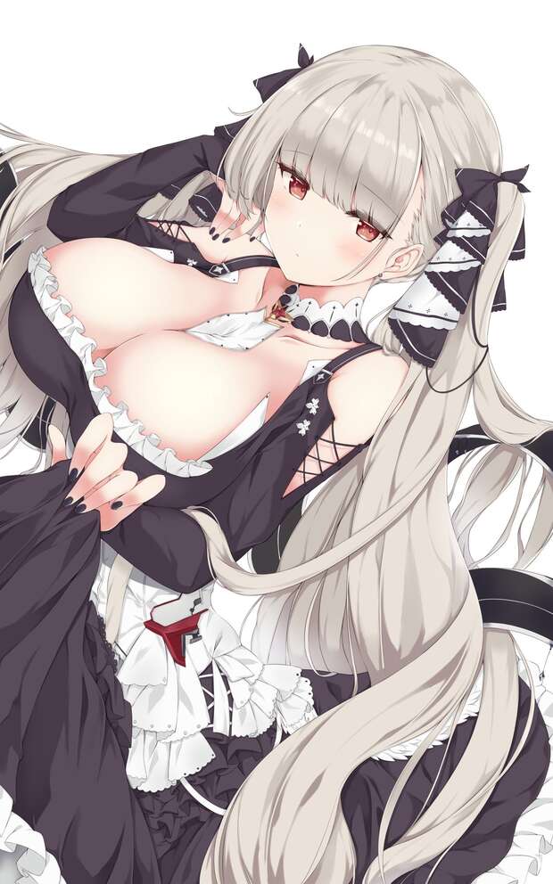 Formidable Hentai from Azur Lane: Erotic Maid Twintails, Big Breasts & Netorare XXX - pic 7