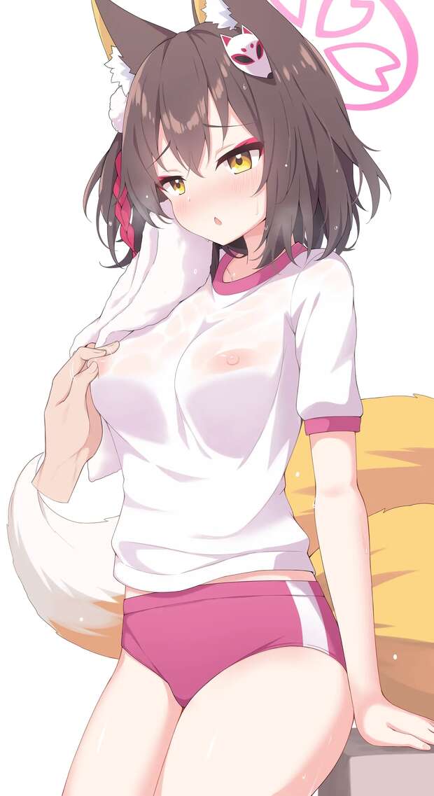 Izuna Kuda Hentai: Blue Archive Fox Girl's Bikini XXX Secrets Exposed pic 4