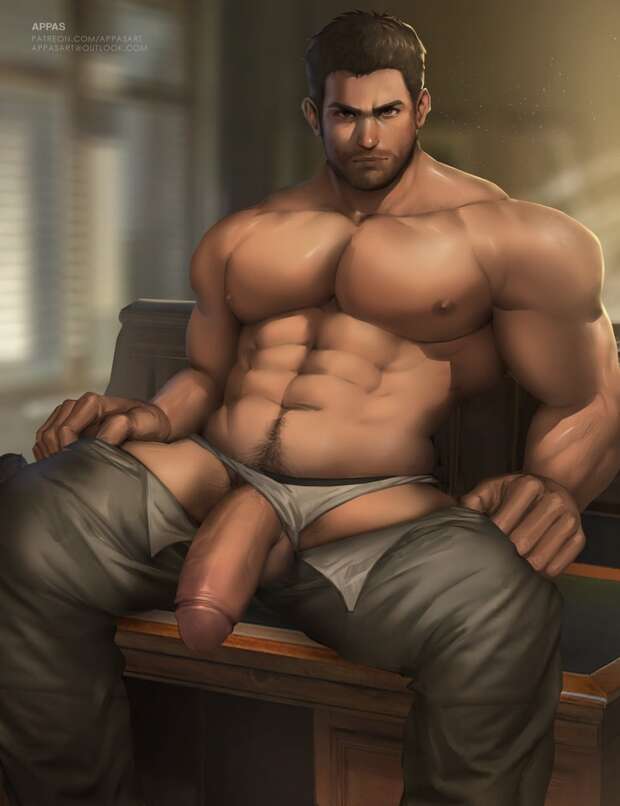 Chris Redfield Hentai Unleashed: Muscular Yaoi in Resident Evil XXX World - pic 4